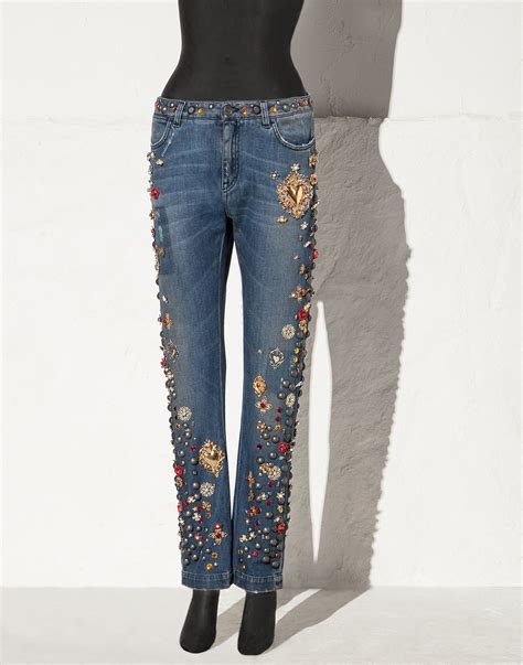 jeans dipinti dolce gabbana femme|dolce e gabbana denim.